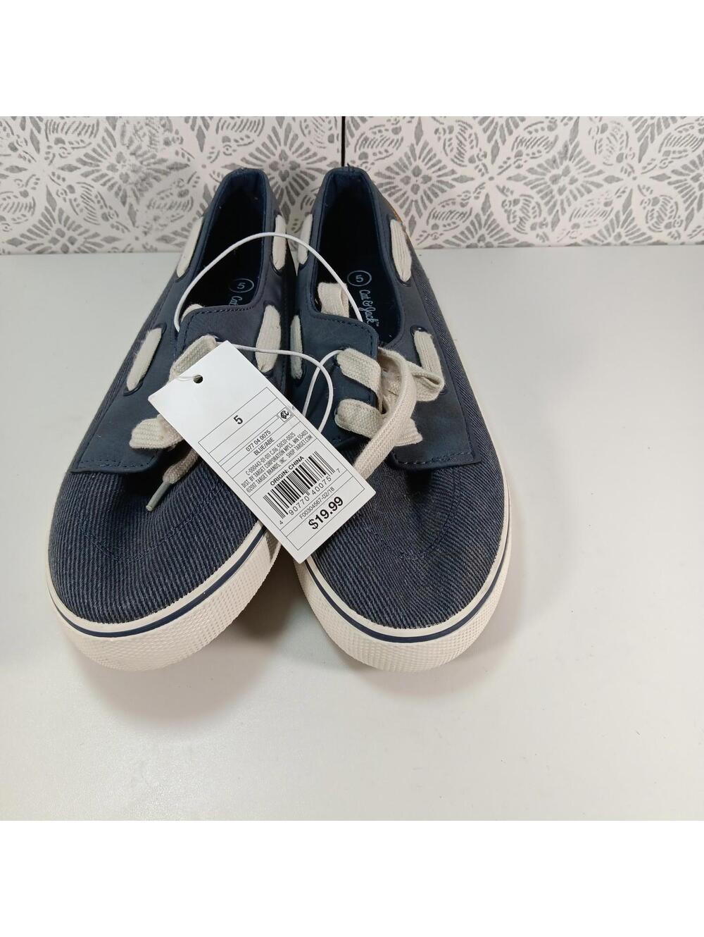 Cat & Jack Boys Boat Deck Style Blue Abe Size 5 - NWT